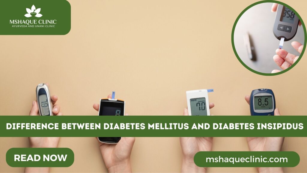 Difference Between Diabetes Mellitus And Diabetes Insipidus