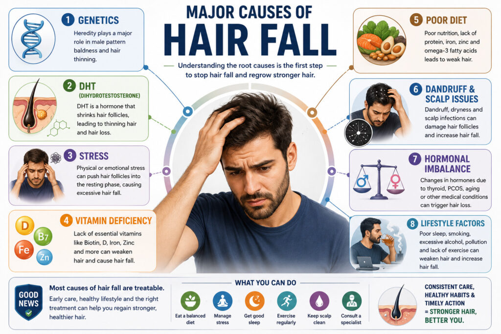 Common Causes of Hair Fall in Men 