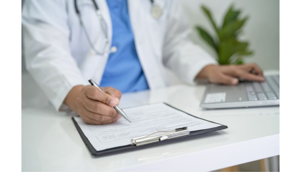 doctor sitting